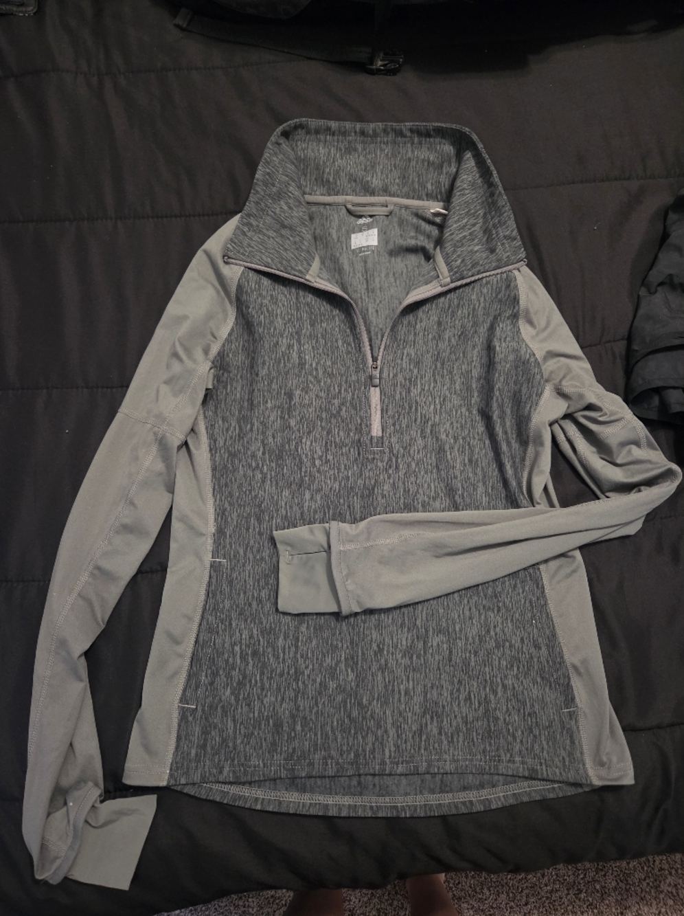 Womens adidas Gray Performance Pullover with Logo